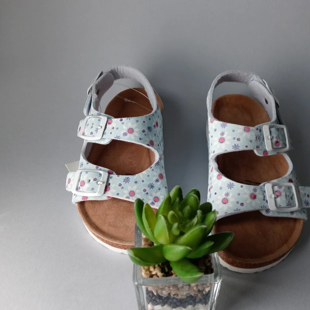Sandals Toddler 9/10 Floral Adjustable Straps Comfortable And Fresh Casual